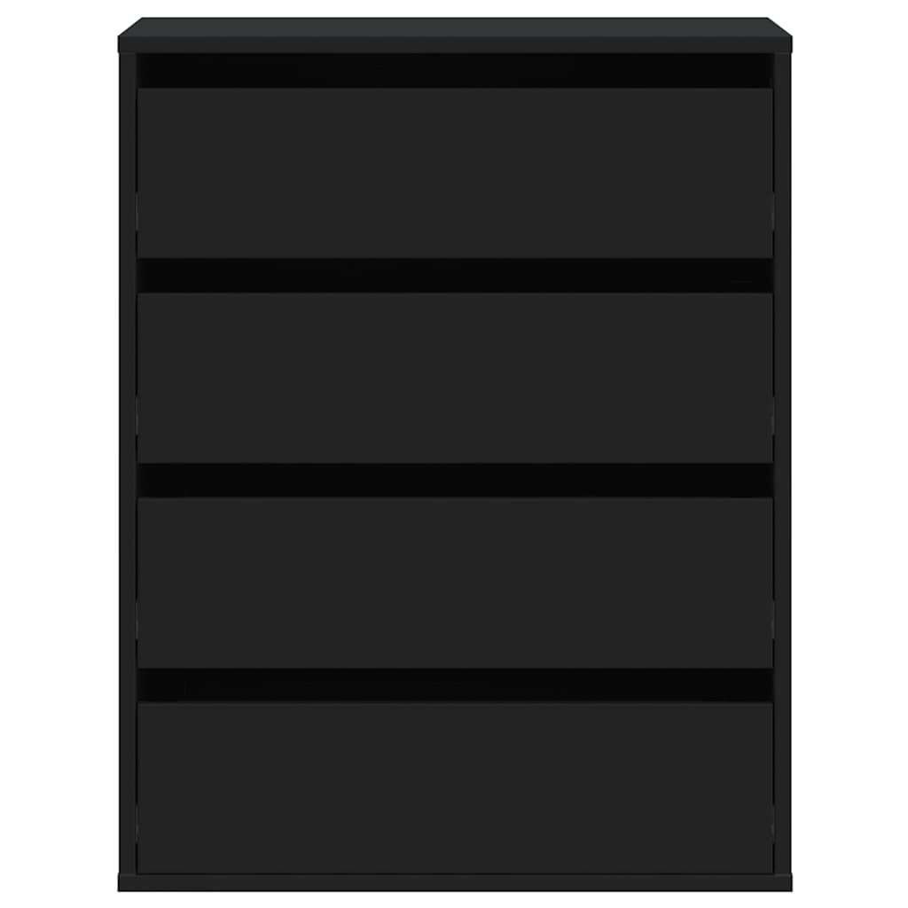 Byrå Svart 60x41x76 cm