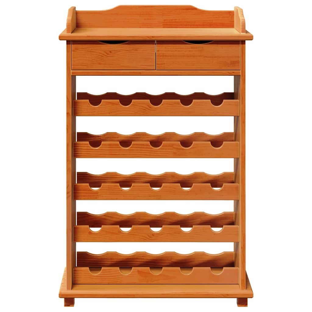 Vinställ Brun 90 x 60 x 30 cm Massiv furu