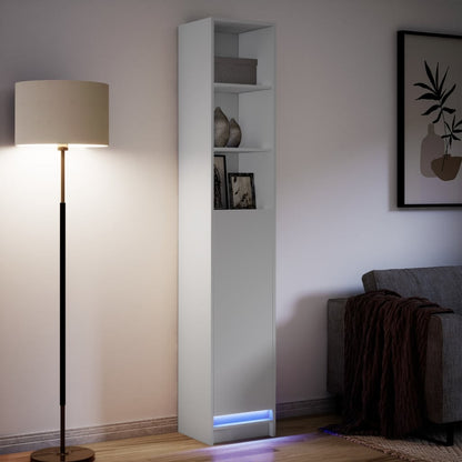 Skänk Vit LED 36x32,5x200 cm