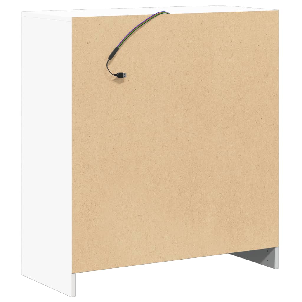 Skänk Vit LED 77x34x85 cm