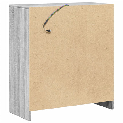 Skänk Sonoma Grå LED 77x34x85 cm