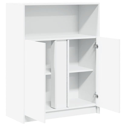 Skänk Vit LED 77x34x100 cm