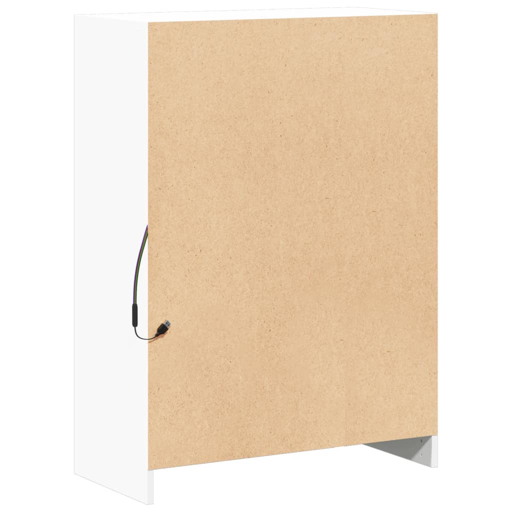 Skänk Vit LED 72x34x100 cm