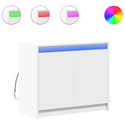 Skänk Vit LED 72x34x61 cm