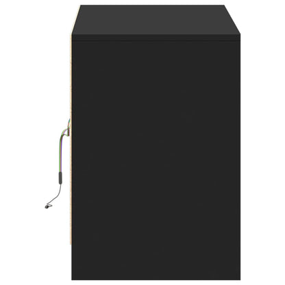 TV-Möbel Svart TV-Bänk LED 100x34x50 cm