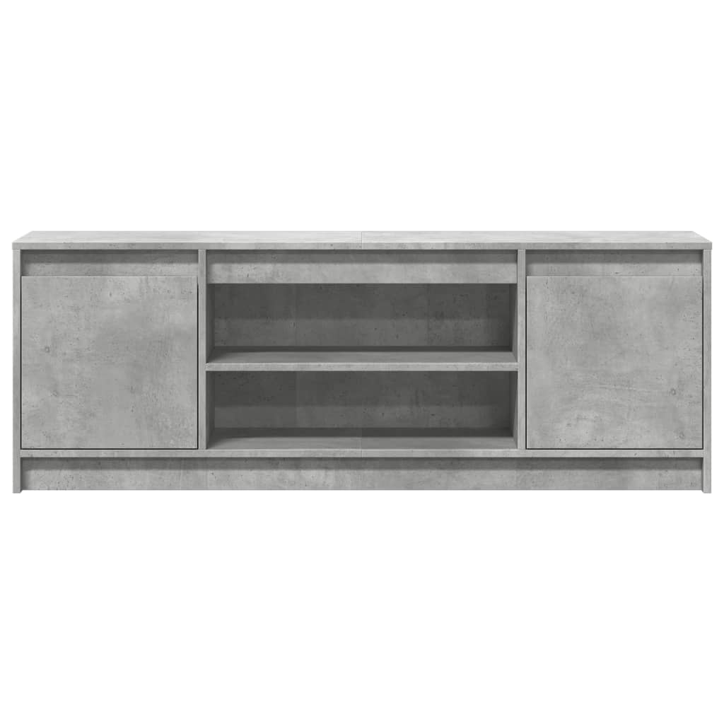 TV-Möbel Betonggrå TV-Bänk LED 139,5x34x50 cm