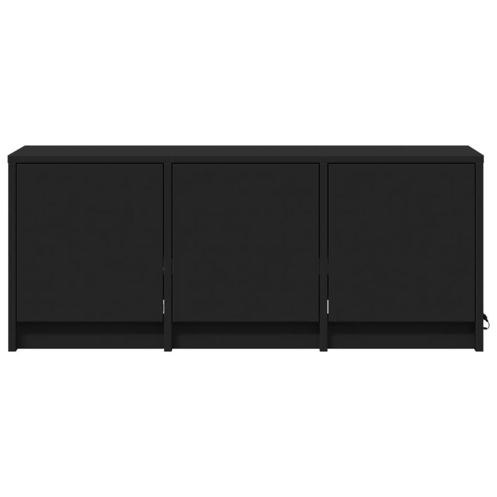 TV-Möbel Svart TV-Bänk LED 97x34x40 cm