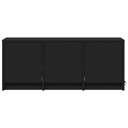 TV-Möbel Svart TV-Bänk LED 97x34x40 cm