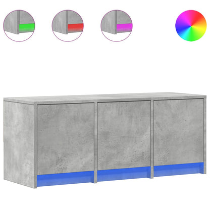 TV-Möbel Betonggrå TV-Bänk LED 97x34x40 cm