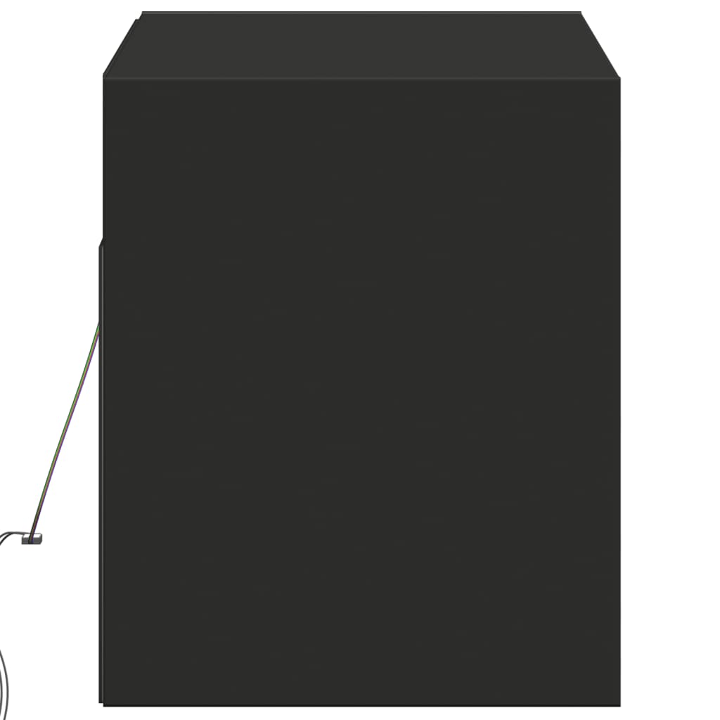 TV-Möbel Svart TV-Bänk LED 100x31x35 cm