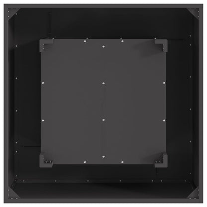 Eldstad Svart 80 x 80 x 40 cm Stål