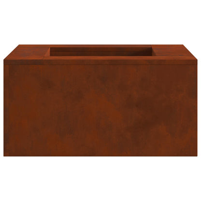 Eldstad Brun 80 x 80 x 40 cm Väderbeständig stål