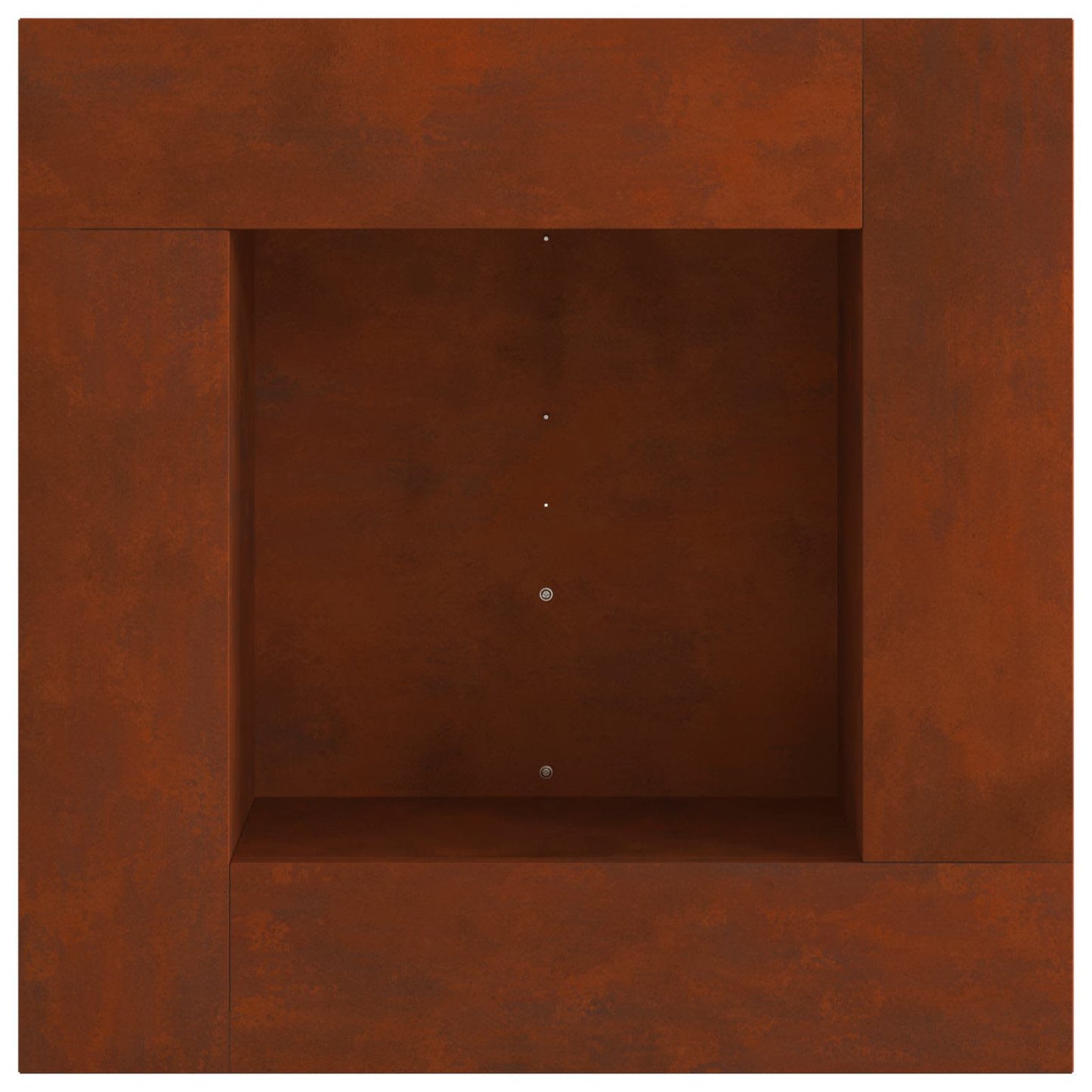 Eldstad Brun 80 x 80 x 40 cm Väderbeständig stål