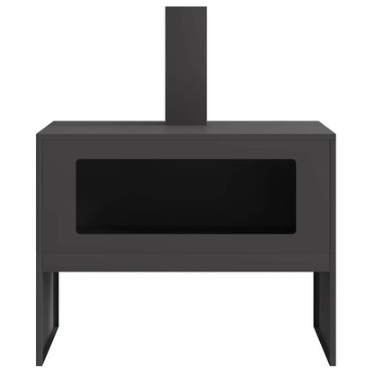 Eldstad Svart 80 x 50 x 96 cm Kallvalsat stål