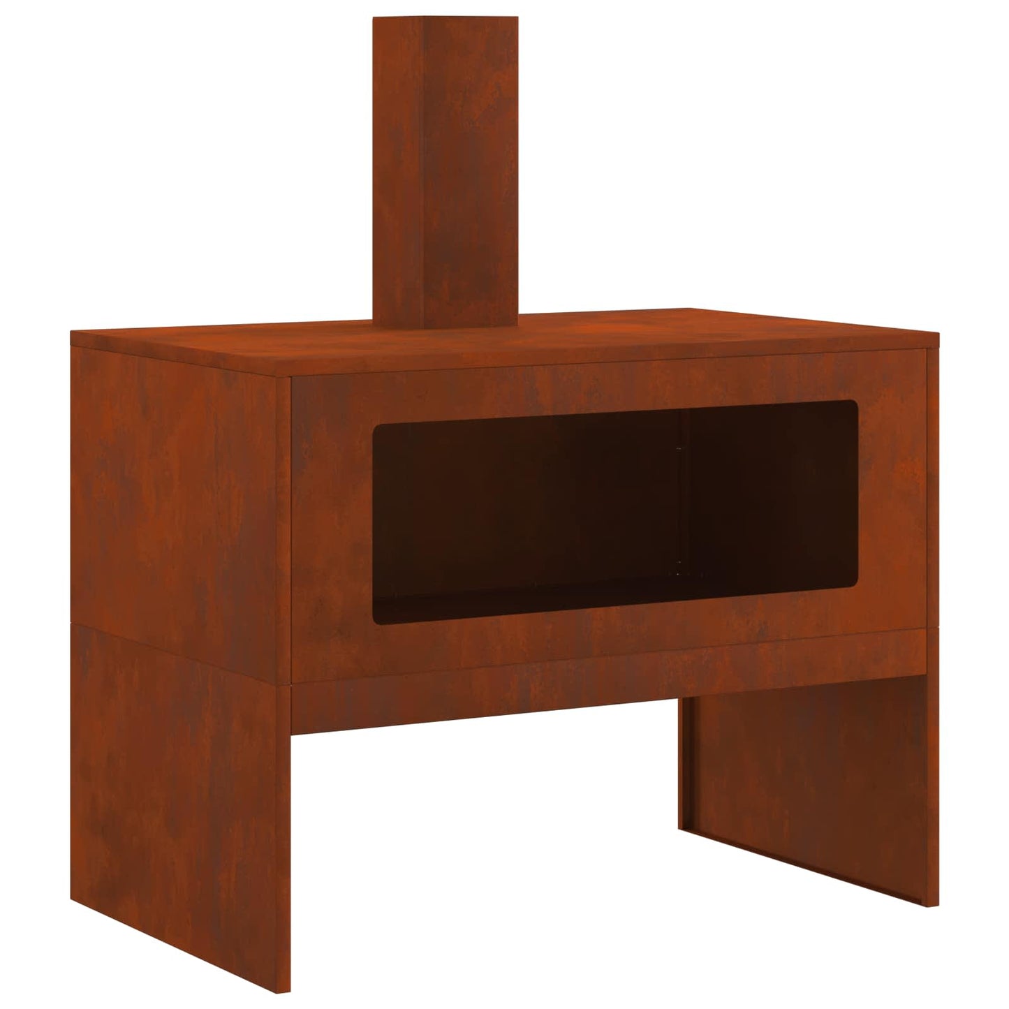 Eldstad Brun 80 x 50 x 96 cm Väderbeständig stål