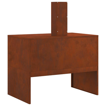 Eldstad Brun 80 x 50 x 96 cm Väderbeständig stål