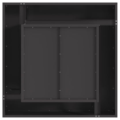 Eldstad Svart 80 x 80 x 40 cm Stål