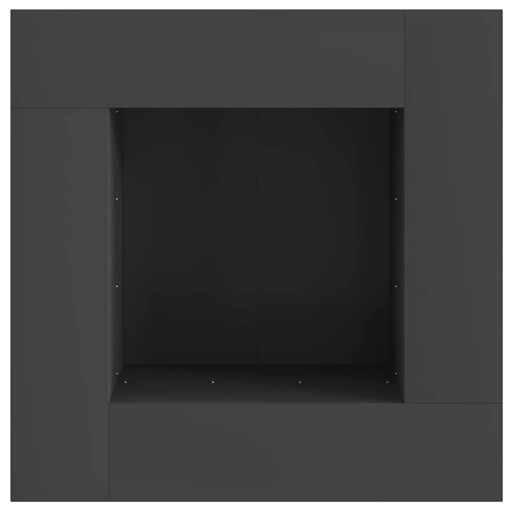 Eldstad Svart 80 x 80 x 40 cm Stål