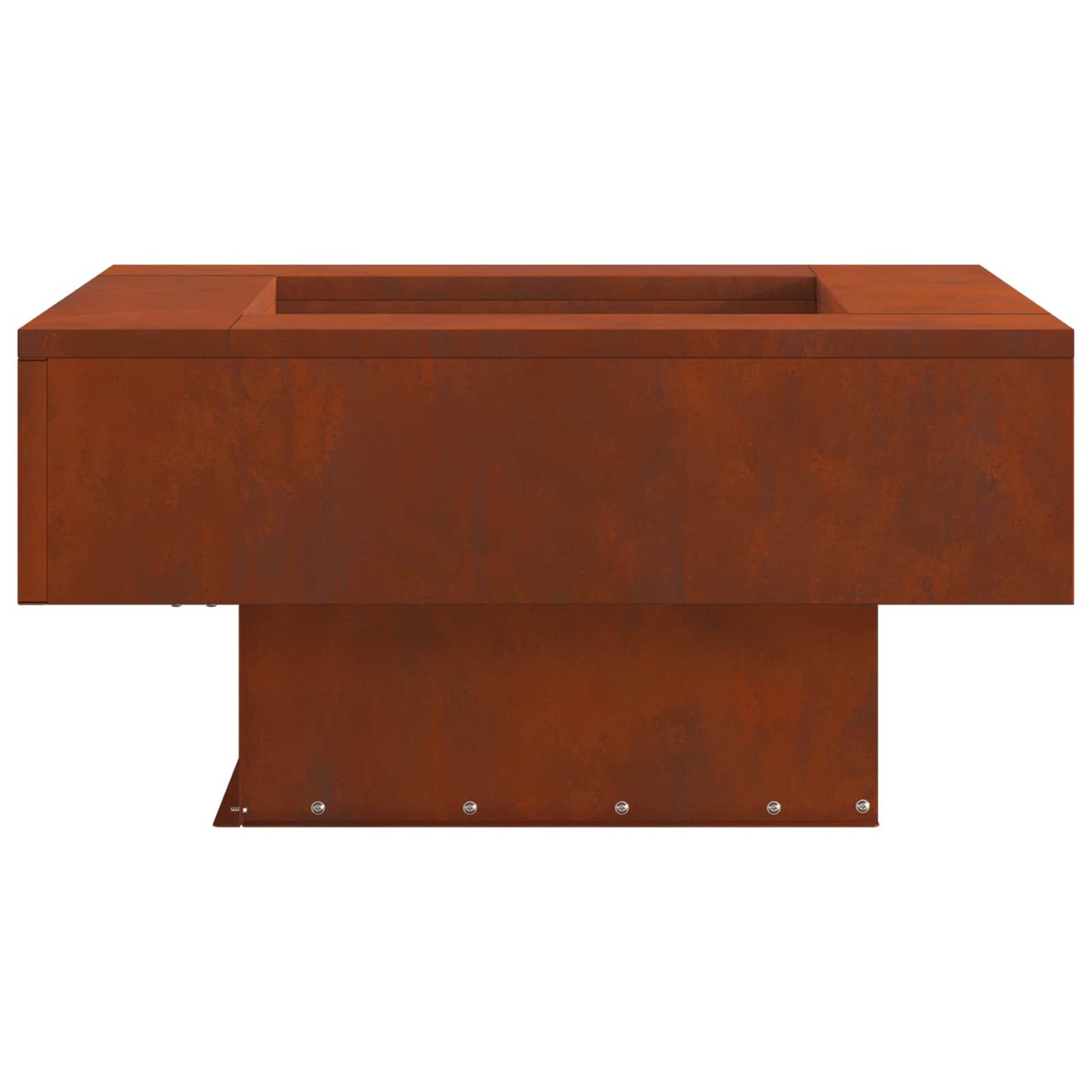 Eldstad Brun 80 x 80 x 40 cm Väderbeständig stål