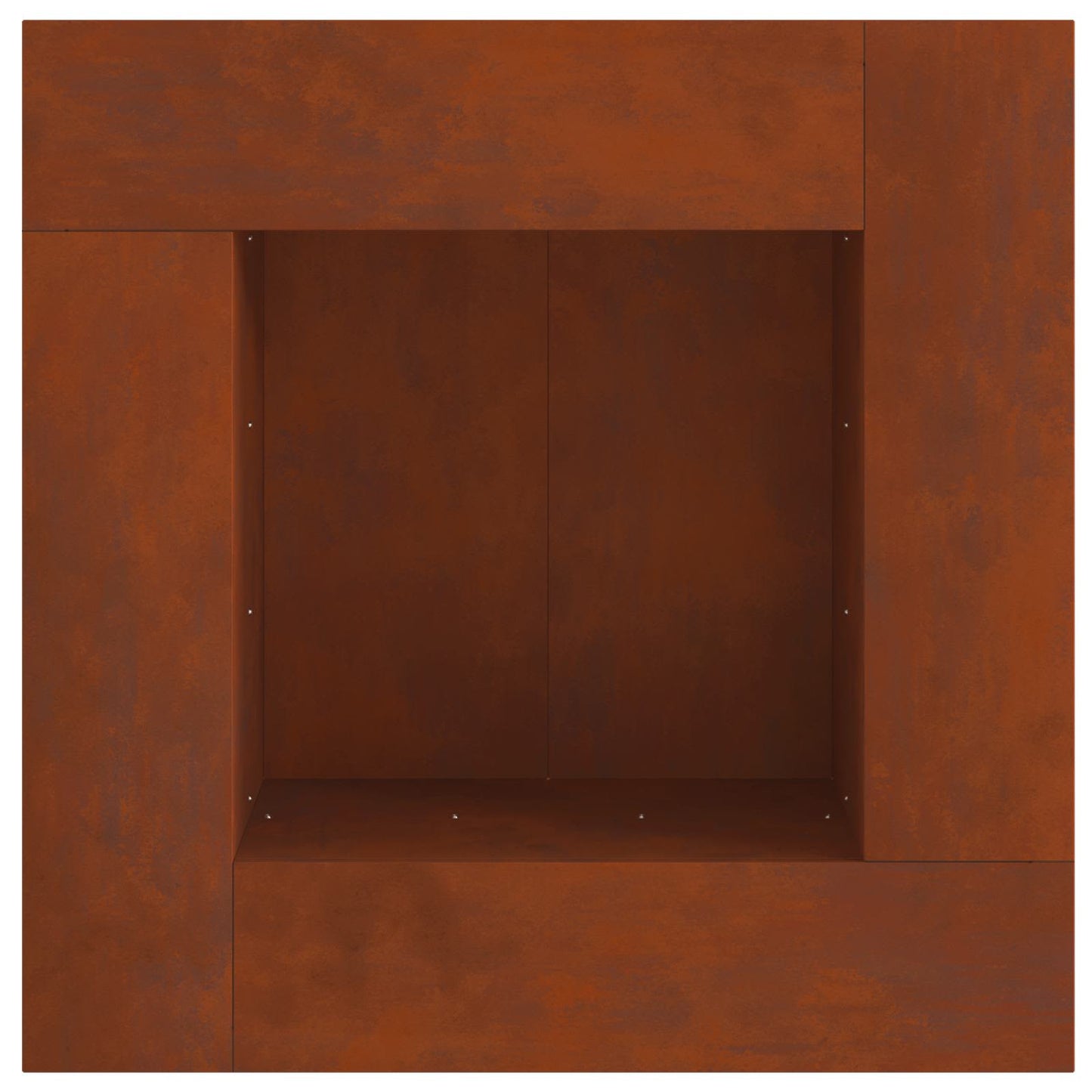 Eldstad Brun 80 x 80 x 40 cm Väderbeständig stål