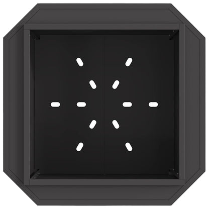 Röklös eldstad Svart 58 x 58 x 51 cm Kallvalsat stål