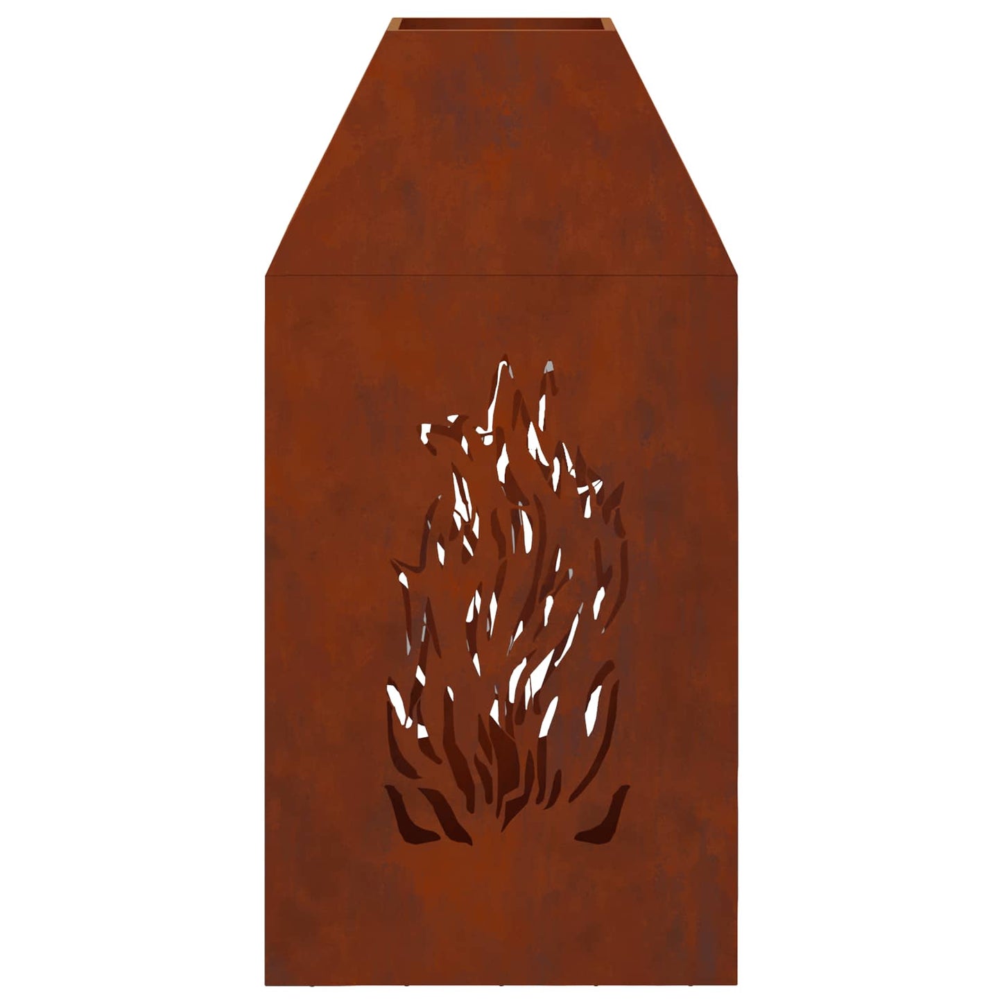 Eldstad Brun 50 x 50 x 100 cm Väderstål