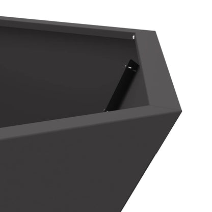 Eldstad Svart 75 x 75 x 28 cm Stål