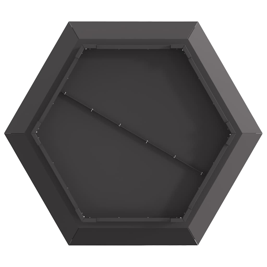 Eldstad Svart 75 x 75 x 28 cm Stål