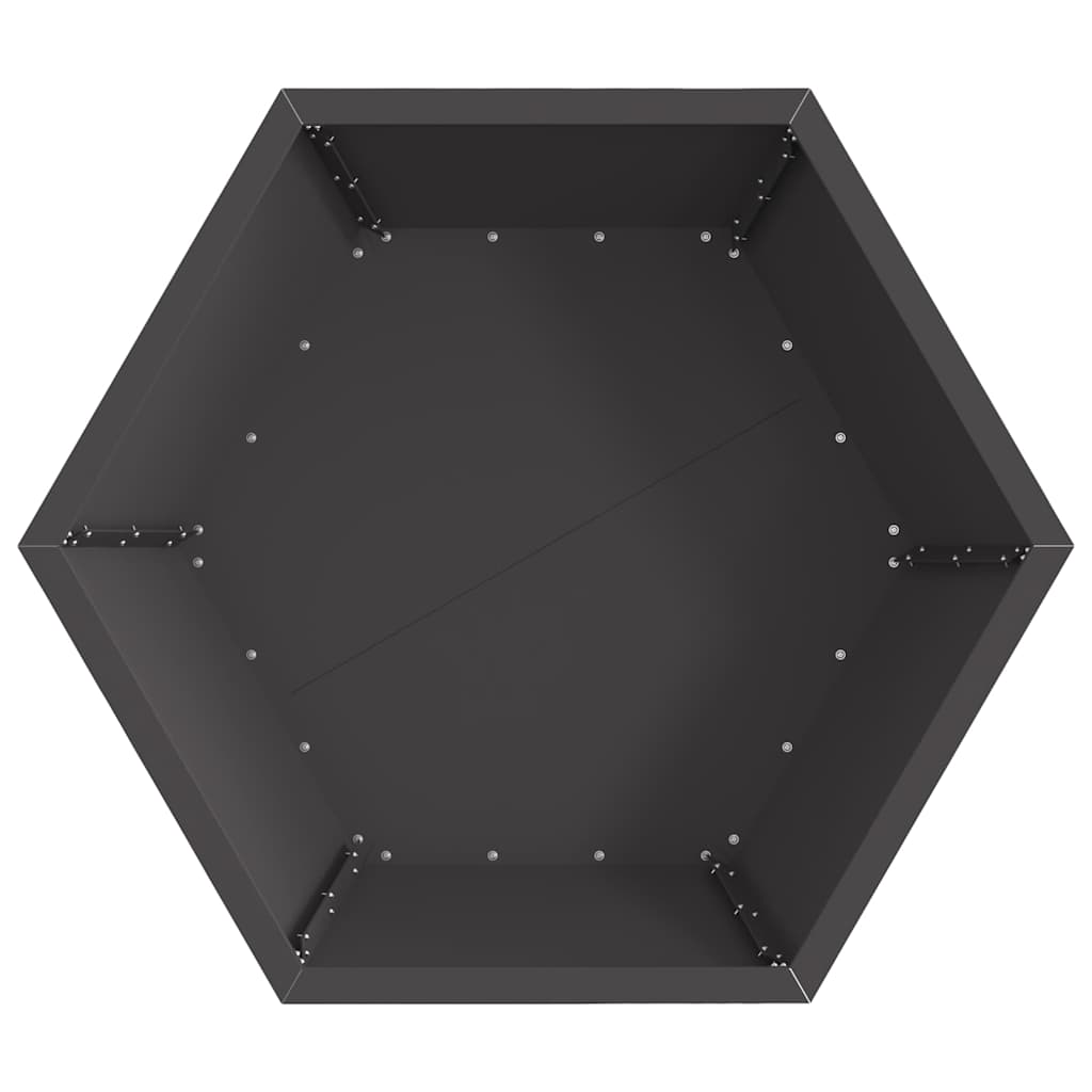 Eldstad Svart 75 x 75 x 28 cm Stål