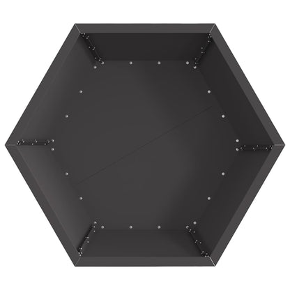 Eldstad Svart 75 x 75 x 28 cm Stål