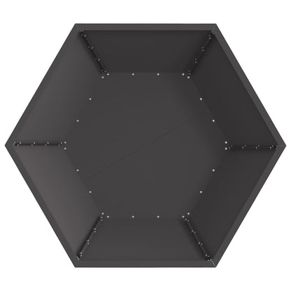Eldstad Svart 100 x 100 x 28 cm Stål