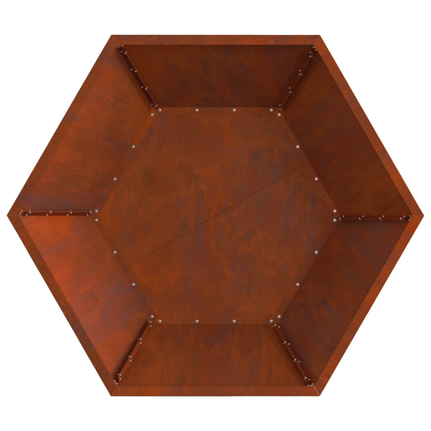 Eldstad Brun 100 x 100 x 28 cm Väderbeständig stål