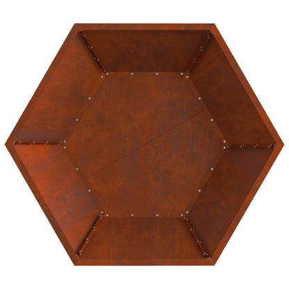 Eldstad Brun 100 x 100 x 28 cm Väderbeständig stål
