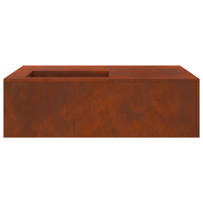 Eldstad Brun 100 x 100 x 30 cm Väderbeständig stål