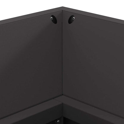 Eldstad Svart 160 x 45 x 35 cm Stål