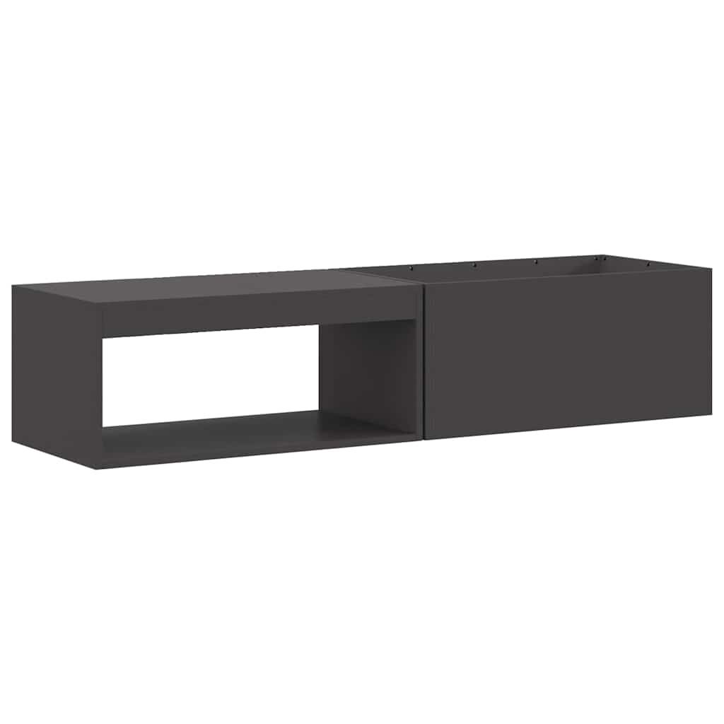 Eldstad Svart 160 x 45 x 35 cm Stål