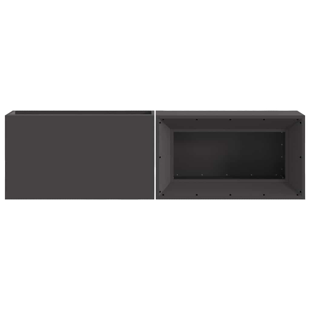 Eldstad Svart 160 x 45 x 35 cm Stål