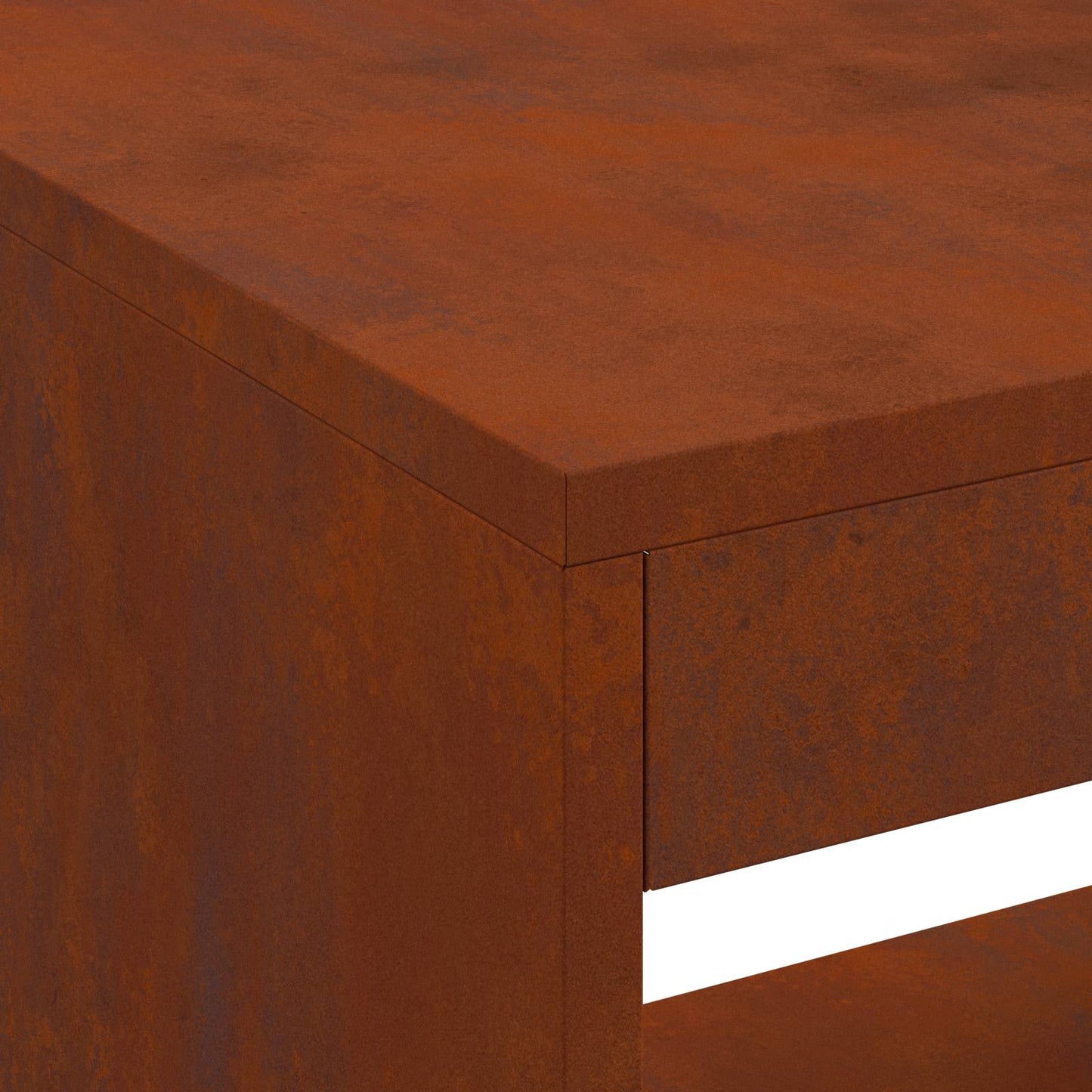 Eldstad Brun 160 x 45 x 35 cm Stål