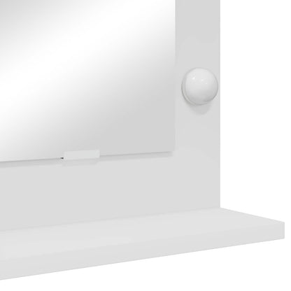 Sminkspegel Vit 60 x 55 x 18 cm Glas och
