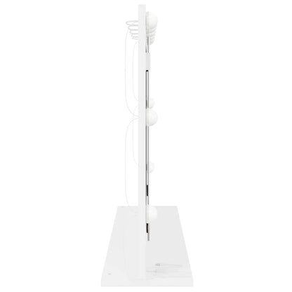 Sminkspegel Vit 80 x 15 x 18 cm Glas och