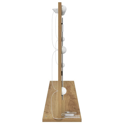 Smink Spegel med LED -remsljus Artisan Ek 100 x 55 x 18 cm