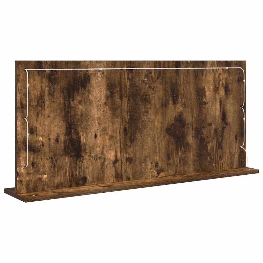 Sminkspegel Rökt ek 100 x 45 x 18 cm Glas och