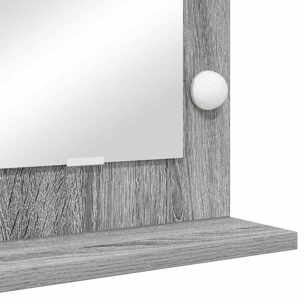 Sminkspegel Rektangulär med spegel Sonoma Grå 100 x 45 x 18 cm