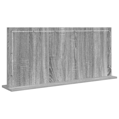 Sminkspegel Rektangulär med spegel Sonoma Grå 100 x 45 x 18 cm