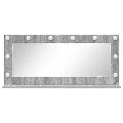Sminkspegel Rektangulär med spegel Sonoma Grå 100 x 45 x 18 cm