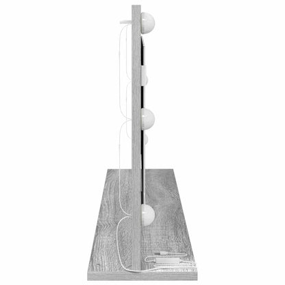 Sminkspegel Rektangulär med spegel Sonoma Grå 100 x 45 x 18 cm