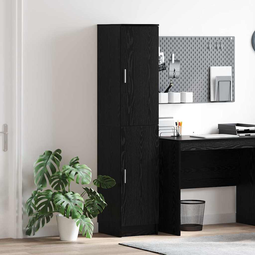Skåp Svart Ek 35 x 39 x 168 cm