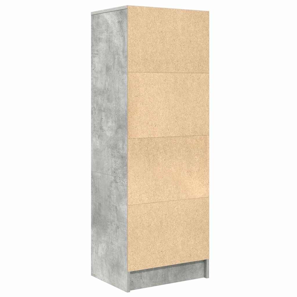 Skåp Betonggrå med låda 45,5 x 34 x 127 cm