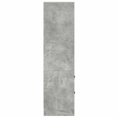 Skåp Betonggrå med låda 45,5 x 34 x 127 cm