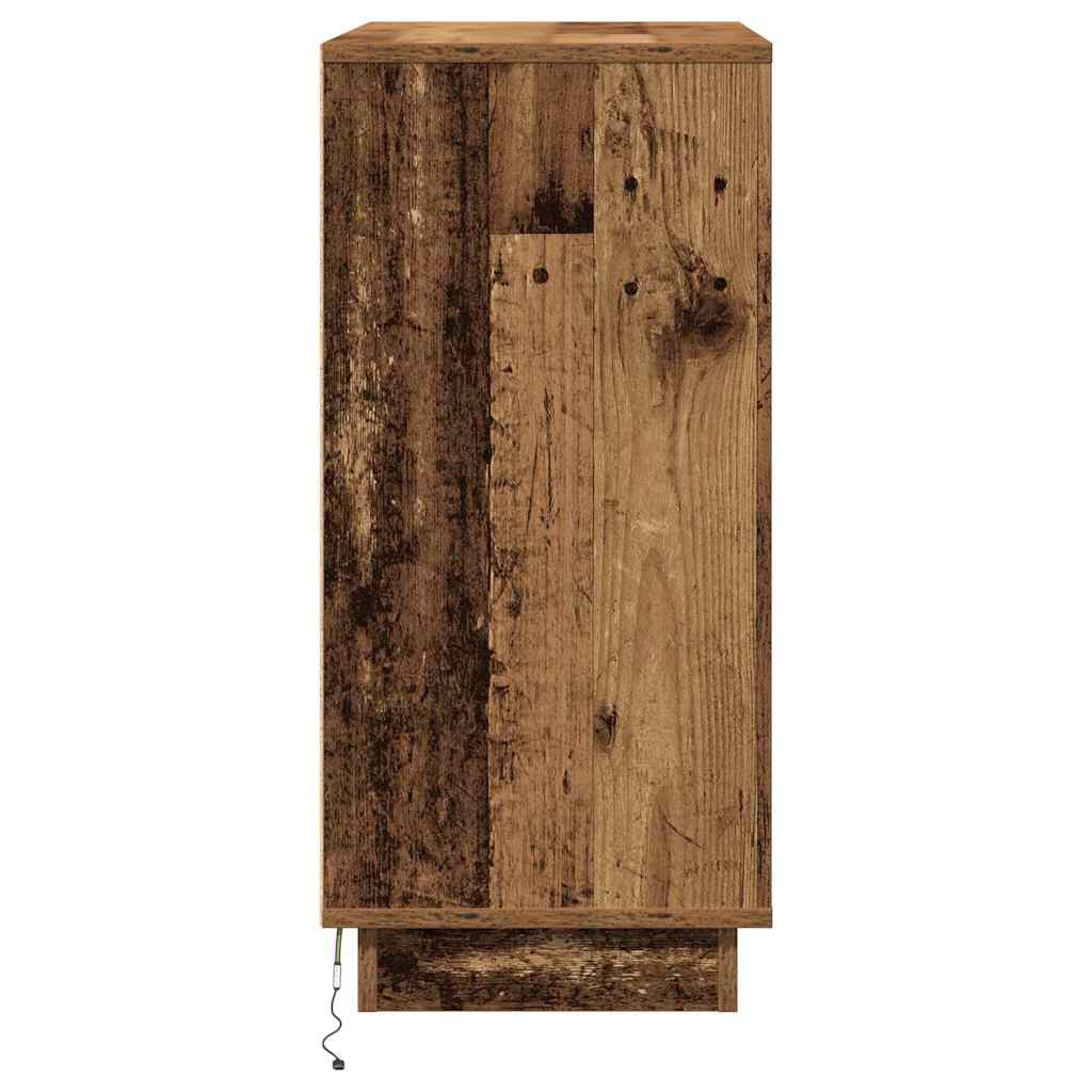 Nattduksbord Gammalt trä 71 x 34,5 x 75 cm Konstruerat trä